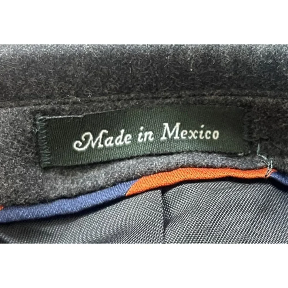 J.Crew Mens Wool Sz42 Grey‎ Three Button Blazer Jacket